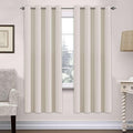 H.VERSAILTEX Ultra Soft Microfiber Thermal Insulated Antique Copper Grommet Blackout Curtains/Window Treatment Draperies 52 by 72 - Inch for Living Room/Bedroom, Set of 2 - Fog-Ruum Studio Home