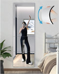 Shatterproof Wall Mirror Full Length for Bedroom, Acrylic Gym Mirrors For Home, Extra Thick: 0.1 inch, 10 x 10 inch x 4 Pcs, Workout Mirrors Safe for Kids, Over The Door, Long Wall Mounted-Ruum Studio Home