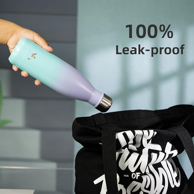 Insulated Water Bottles,12 oz Double Wall Stainless Steel Vacumm Metal Flask for Sports Travel,Lavender Green-Ruum Studio Home