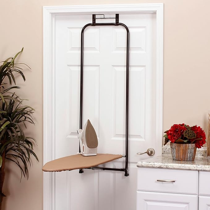 Household Essentials Over-The-Door Steeltop Ironing Board-Ruum Studio Home