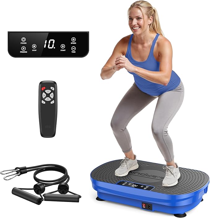 FEIERDUN Vibration Plate Exercise Machine, Vibration Plate for Lymphatic Drainage, Power Plate Vibration Platform for Weight Loss, Toning & Wellness-Ruum Studio Home