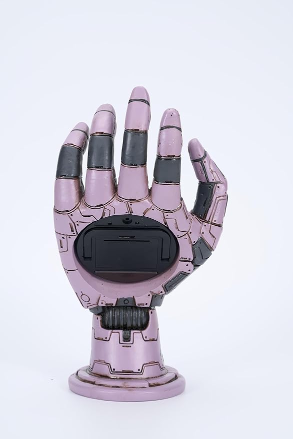 Cyberpunk Mechanical Hand Digital Alarm Clock, Steampunk Resin Statue, Desk Decor-Ruum Studio Home