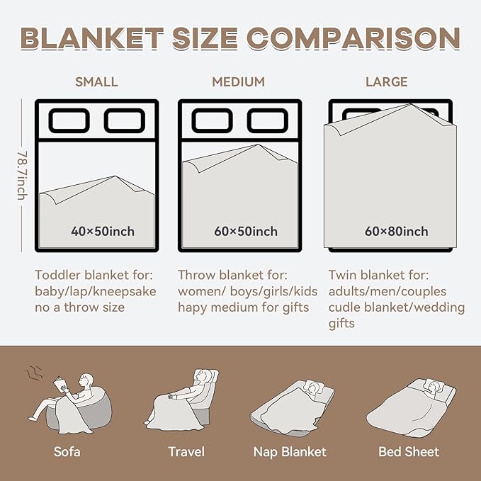 Chunky Knit Blanket - Luxury Soft Cozy 60 * 80 Throw Blanket,100% Woven Blanket Rope Knot Throw Blanket for Couch, Sofa, Home Decor, Gift - Machine Washable（Brown）-Ruum Studio Home