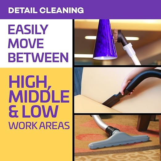 ProTeam Backpack Vacuums, ProVac FS 6 Commercial Backpack Vacuum with HEPA Media Filtration and Restaurant Tool Kit, 6 Quart, Corded-Ruum Studio Home