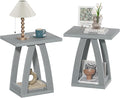 End Table, Side Table, Nightstand, Sofa Side Table with Shelf, Modern End Table for Living Room, Bedroom-Ruum Studio Home