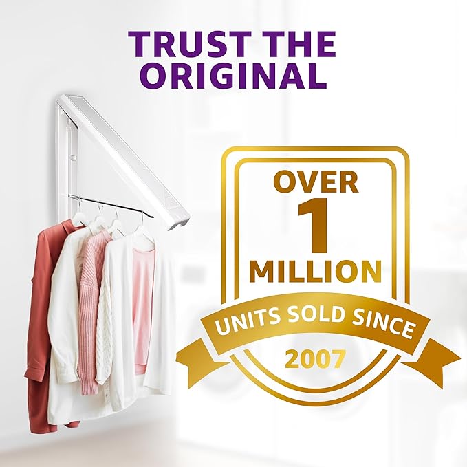 InstaHanger - Wall Mounted Drying Rack - The Original Collapsible Clothes Drying Rack and Storage-Ruum Studio Home
