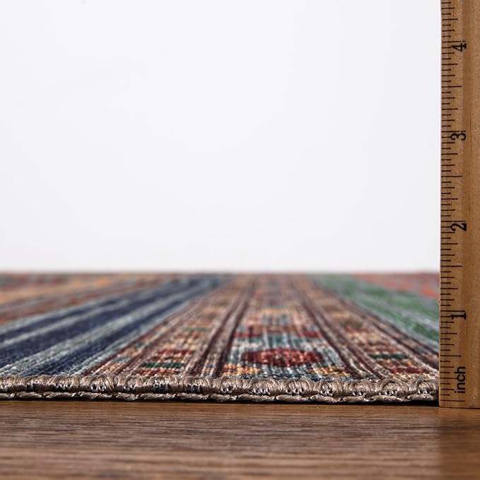 Keen Home Design 2x10 Rug - Machine Washable Runner Rug with Non-Slip Backing, Ideal for Hallway, Entryway, Kitchen, Laundry Room - Vintage, Easy Clean, Durable, Low Pile - (2'6" x 10')-Ruum Studio Home