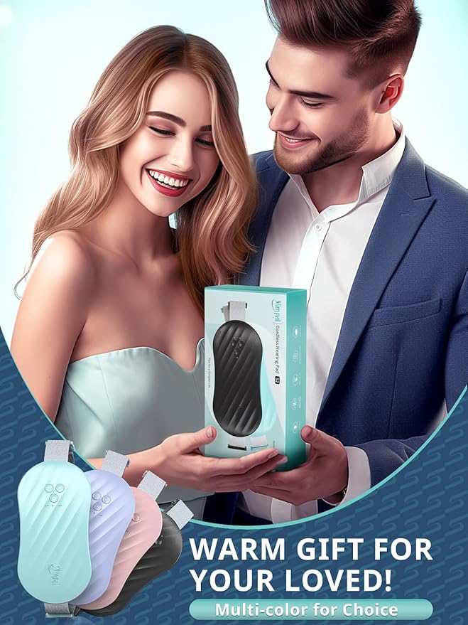Slimpal Heating Pad for Period Cramps, Portable Heating Pad for Menstrual Relief, Electric Cordless Heating Belt for Back, Belly, Waist, Stomach, Wearable Heat Belt Gifts for Her Women Girl, Black-Ruum Studio Home