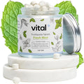 Vital Toothpaste Tabs with 7% Nano-Hydroxyapatite | Naturally Whitens + Remineralizes Teeth | Fluoride & Plastic Free | Combats Sensitivity | Travel & Eco Friendly | Fresh Mint | 248 Tablets (4 Month)-Ruum Studio Home