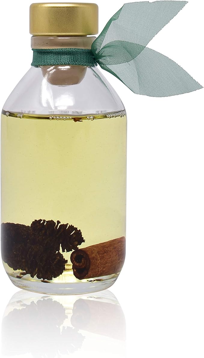 LOVSPA Reed Diffuser Set, Cinnamon Pine Cones Scented Oil Diffuser with Sticks, Home Fragrance Accessories for Bathroom Shelf Decor, Aroma Diffusers for Home or Office Desk, USA Made-Ruum Studio Home