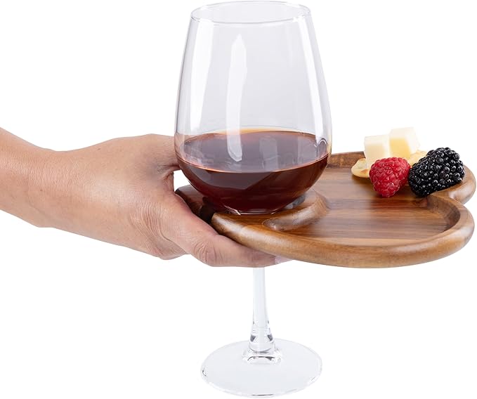 PICNIC TIME Toscana Heart-Shaped Wine Appetizer Trays-Ruum Studio Home