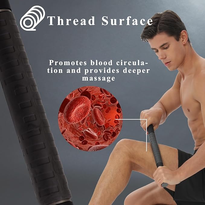 Muscle Roller Massage Stick for Legs Massager Roller-Calf Roller Deep Tissue Release Muscle Soreness, Trigger Points for Legs, Neck, Calves, Thighs, Shins, Back-Ruum Studio Home