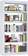 Bookcase, 5-Shelf Industrial Bookshelf, Large Storage Space, Adjustable Bookshelves, Perfect for Living Room, Home Office, Garage, Ideal for WFH Essentials & Home Office Upgrade-Ruum Studio Home