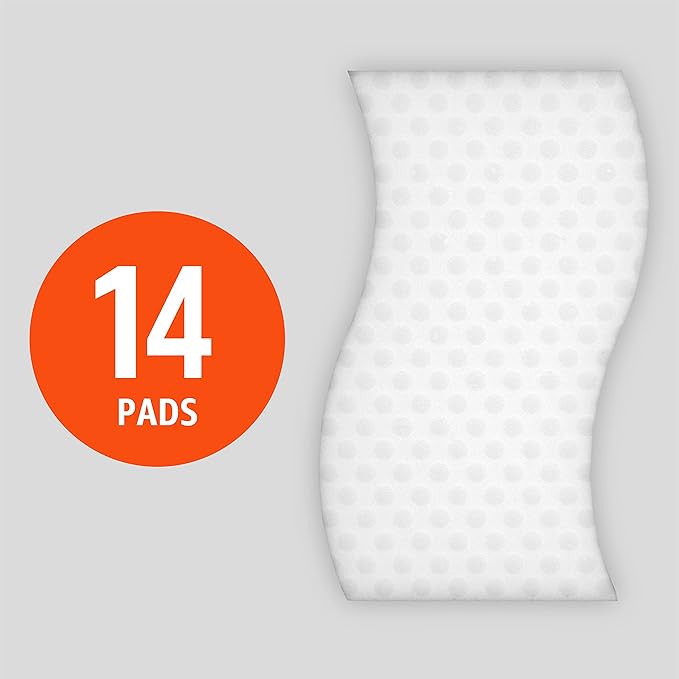 Amazon Basics Extra Durable Eraser, Cleaning Sponges, Removes Scruff Marks and Dirt from Any Surface (2 Packs of 7)-Ruum Studio Home