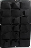 Ogrmar 18 Pockets Vertical Wall Garden Planter Plant Grow Bag for Flower Vegetable for Indoor/Outdoor (18 Pockets, Black)-Ruum Studio Home