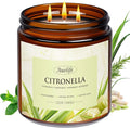 Auelife Citronella Candles Outdoor, 12oz Large 3-Wick Candle for Outside Patio Camping & Garden, Natural Soy Wax Citronella Candle for Summer Gift, Long Lasting for Indoor Home Scented, 50+ Hour Burn-Ruum Studio Home