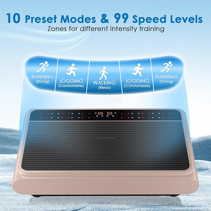 Vibration Plate Exercise Machine - Whole Body Workout Vibration Platform Lymphatic Drainage Machine for Weight Loss Home Fitness with Resistance Bands Remote-Ruum Studio Home