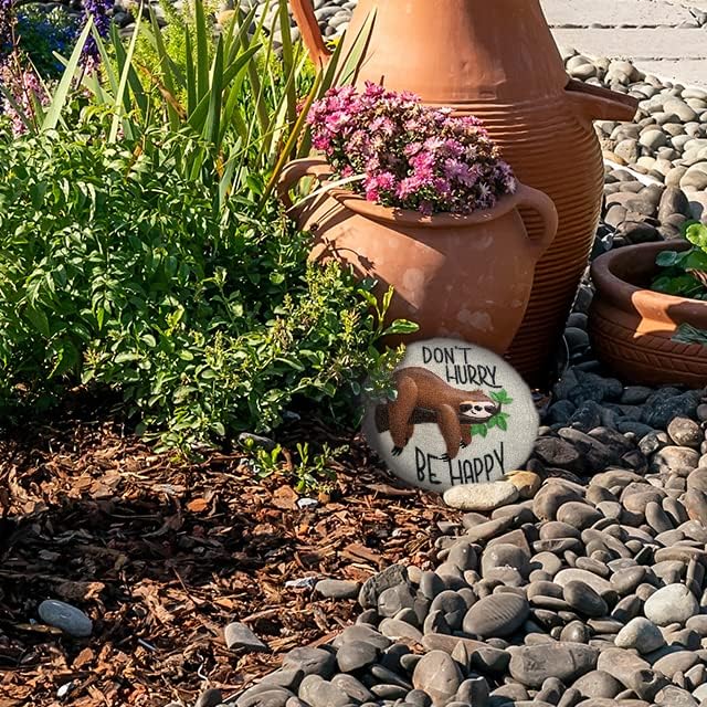 Spoontiques - Garden Décor -Sloth Stepping Stone - Decorative Stone for Garden-Ruum Studio Home