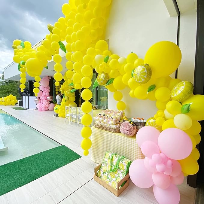 130pcs Yellow Balloons Different Sizes 18" 12" 10" 5" Party Latex Balloons for Boys Girls Birthday Baby Shower Gender Reveal Wedding Sunflower Party Decorations-Ruum Studio Home