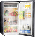 Upstreman 4.4 Cu.Ft Mini Fridge with Freezer, Single Door Mini Refrigerator for Bedroom, Extra Large Capacity, Energy-efficient, Small fridge for Office, Dorm, Kitchen, Black-BR44-Ruum Studio Home