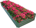 8x2x1ft Metal Raised Garden Bed Kit，Galvanized Garden Bed Box for Vegetables, Flowers, Herbs, and Succulents,120 Gallon Capacity - Green-Ruum Studio Home