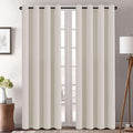 H.VERSAILTEX Thermal Insulated Blackout Window Panels Microfiber Formaldehyde-Free Kids Curtains for Holiday Season Home Decoration,Grommet Top,52 by 96 - Inch - Fog - Set of 2-Ruum Studio Home