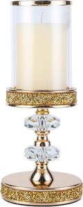 Candle Holder, Pillar Candle Holders, Crystal Candlesticks Holder for Wedding, Parties, Events, Chirstmas,Home Decor, Table Centerpieces CH028D (M)-Ruum Studio Home
