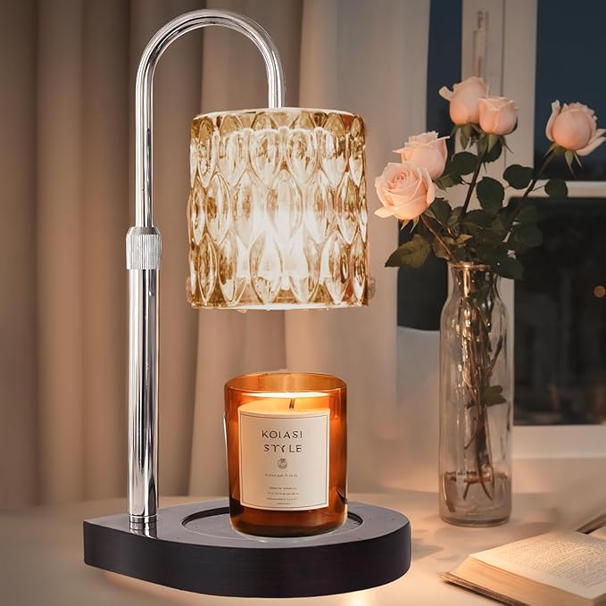 GEEZO Fragrance Candle Warmer Lamp，Electric Candle Warmer with Timer & Dimmer，Mom Christmas Birthday Gifts for Women, House Warming Gifts New Home Bedroom Decor-Ruum Studio Home
