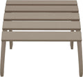 WestinTrends Outdoor Ottoman, Patio Adirondack Ottoman Foot Rest, All Weather Poly Lumber Folding Foot Stool for Adirondack Chair, Widely Used for Outside Porch Pool Lawn Backyard, Weathered Wood-Ruum Studio Home