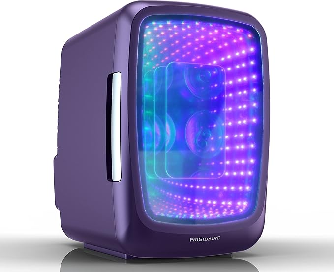 Frigidaire EFMIS179 Gaming Light Up Mini Beverage Refrigerator, Purplehaze-Ruum Studio Home