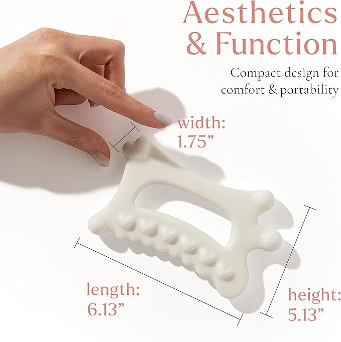 Gua Sha Jelloskin Lymphatic Massage Tool | Ceramic GuaSha for Face & Body Massage Tool | Patented Design for Lymphatic Drainage, Face Lift & Muscle Relief Body Massager-Ruum Studio Home