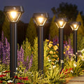 XMCOSY+ Smart Solar Lights Outdoor with Motion Sensor, 150LM APP Control RGBCW Color Changing Garden Lights Solar Powered for Yard Pathway Landscape, Waterproof, 2 Pack-Ruum Studio Home