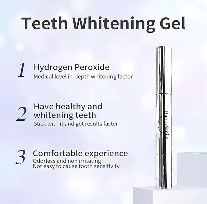 HappySmile Premium Teeth Whitening Pen Set of 3 - Achieve a Brighter Smile, Easier Than Strips or Other Whitening Kits - Professional Results, Gentle on Sensitive Teeth-Ruum Studio Home