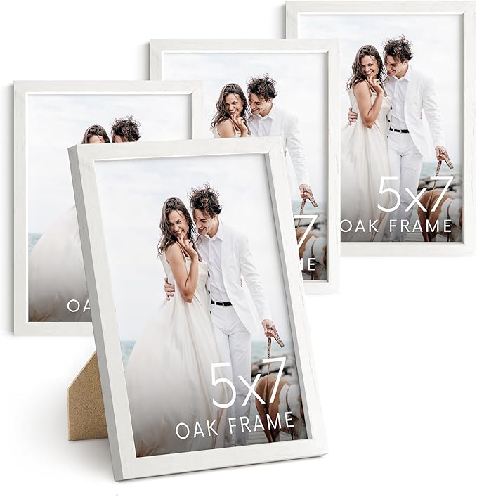 HAUS AND HUES Standalone White Oak Frame Set of 4-5x7-Ruum Studio Home