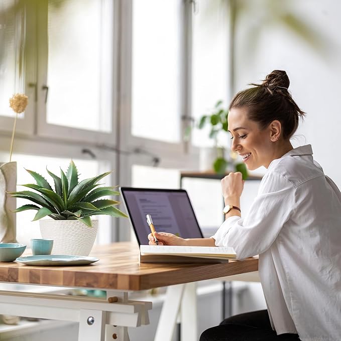 JUSTOYOU Large 12.5" Artificial Succulents Aloe Plants Real Touch Fake Flowers Unpotted for Home Wedding Festival Arrangement (4, Green)-Ruum Studio Home