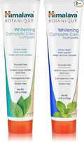 Himalaya Botanique Whitening Complete Care Toothpaste, Mint and Peppermint Flavors - Whitening Toothpaste Without Fluoride for Brighter Teeth & Fresh Breath - Vegan, Gluten Free, 5.29 oz (Pack of 2)-Ruum Studio Home