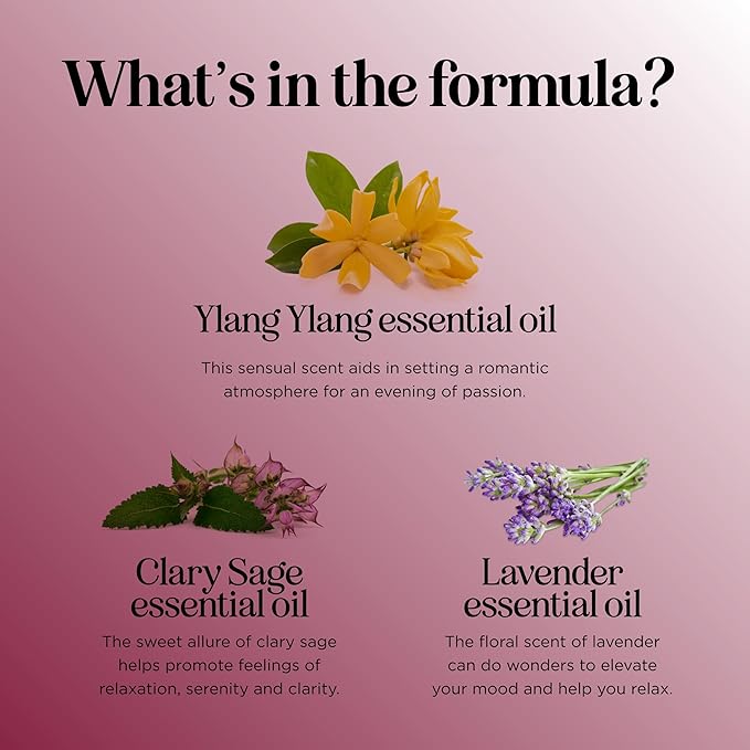 Entice Essential Oil Blend for Diffuser - Passionate Blend of Aromatherapy Oils for Couples with Lavender Palmarosa Clary Sage and Ylang-Ylang Essential Oil - Ignite The Romance Essential Oils Blend-Ruum Studio Home