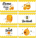 Honey Bee Placemats Set of 6 Summer Plastic Table Mats Yellow Bee Theme Placemats Washable Farmhouse Rustic Holiday Table Decoration for Indoor Outdoor Party Kitchen Dining-Ruum Studio Home