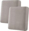 H.VERSAILTEX Super Stretch Individual Seat Cushion Covers Sofa Covers Couch Cushion Covers Slipcover Sets Thick Jacquard Textured Twill Fabric (2 Piece Medium Sofa Cushion Covers, Taupe)-Ruum Studio Home