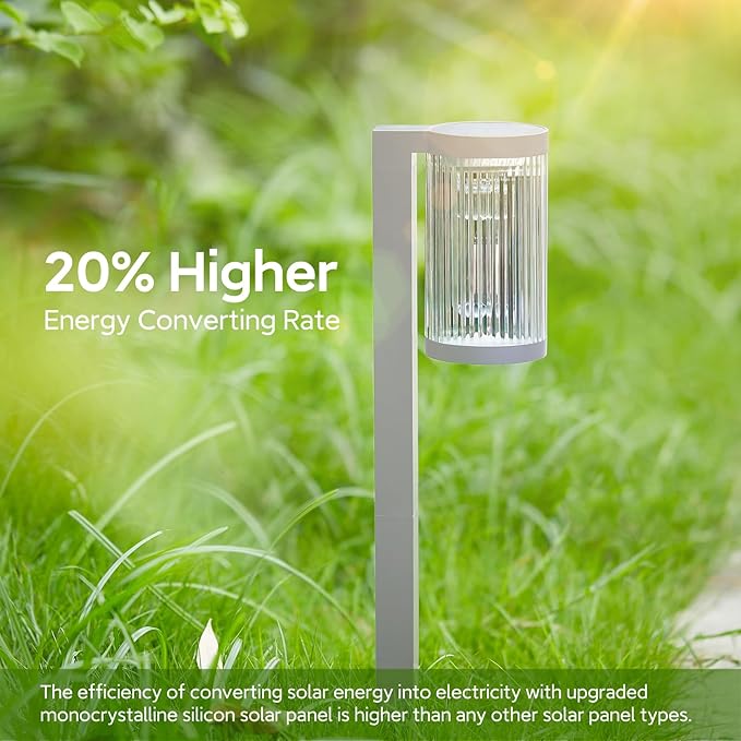 Solar Pathway Lights Outdoor, 6 Pack Upgraded Outdoor Solar Lights for Outside Super Bright Up to 12Hrs, IP65 Waterproof Solar Garden Lights for Yard Landscape Path Walkway Decoration(Cool White)-Ruum Studio Home