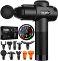 TOLOCO Massage Gun, Deep Tissue Back Massage for Athletes for Pain Relief, Percussion Massager with 10 Massages Heads & Silent Brushless Motor, Gifts for Fathers Day, Black-Ruum Studio Home