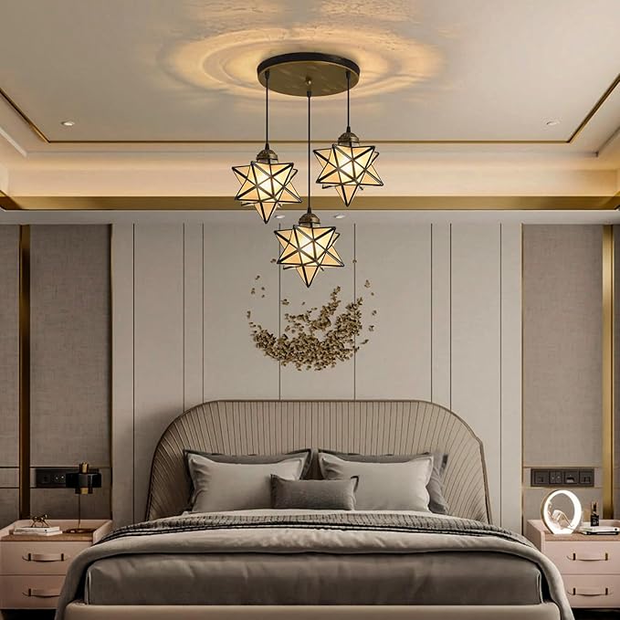 Frosted White Glass Chandelier for Dining Room Pendant Lights for Kitchen Island Light Fixture Modern Farmhouse Chandeliers with Warm Light Oiled Bronze-Ruum Studio Home