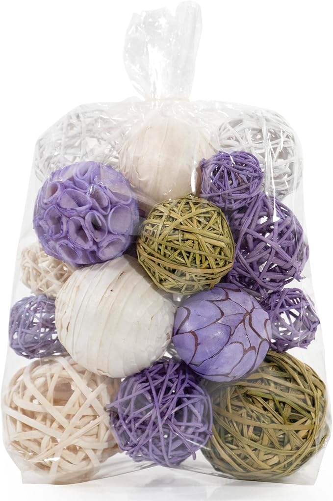 ANDALUCA Decorative Balls Bag Bowl Filler Home Decor (Lavender)-Ruum Studio Home