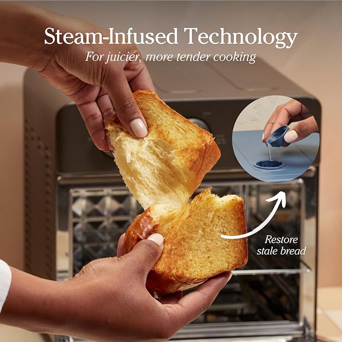 Our Place Wonder Oven | 6-in-1 Air Fryer & Toaster Oven with Steam Infusion | Compact, Countertop Friendly, Fast Preheat, Multifunctional | Air Fry, Toast, Roast, Bake, Reheat & Broil | Spice-Ruum Studio Home