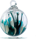 Luke Adams Handmade Glass Gazing Balls for Garden on Clearance – Hand Blown Glass Gazing Ball for Yard Décor – Decorative Garden Globe (Waterfall)-Ruum Studio Home