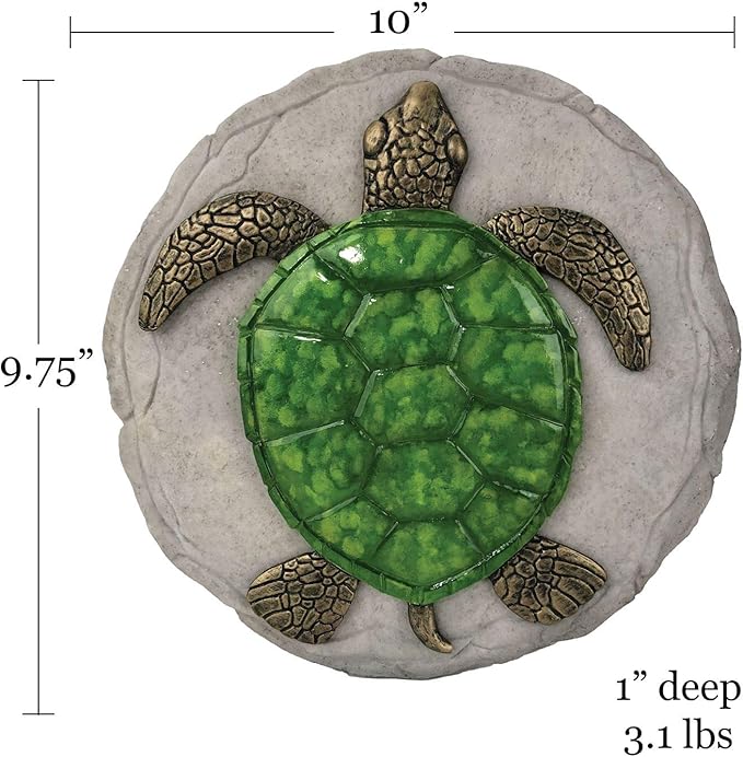 Spoontiques -Garden Décor - Turtle Stepping Stone - Decorative Stone for Garden-Ruum Studio Home