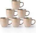 AmorArc 12oz Coffee Mugs, Ceramic Coffee Mugs set of 6 for Man, Woman, Dad, Mom, Modern Coffee Mugs with handle for Latte/Cappuccino/Milk/Cocoa. Dishwasher&Microwave Safe Latte-Ruum Studio Home