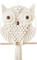 Owl Macrame Wall Hanging-Hand Woven Boho Tapestry-Macrame Wall Decor -Owl Decor for Bedroom, Living Room, Nursery (Beige-Large)-Ruum Studio Home