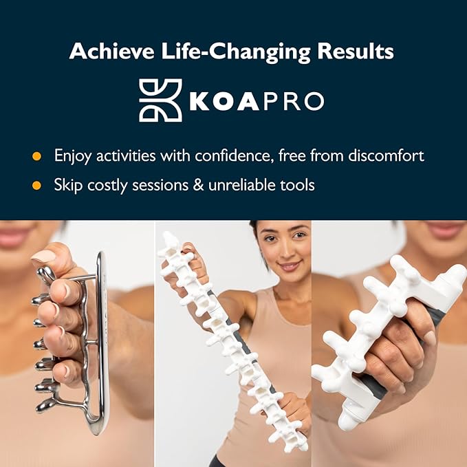 KOAPRO Facia Blaster Fascia Massage Tool for Myofascial Release - Manual Trigger Point and Deep Tissue Sore Muscle Relief, Holistic Fascia Health, Cellulite Massager Tool for Legs, Neck, Back and more-Ruum Studio Home