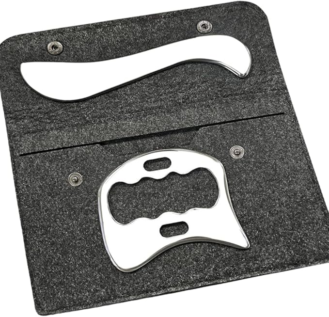 Stainless Steel Gua Sha Scraping Massage Tool-Muscle Scraper - Soft Tissue Mobilization,Physical Therapy for Back, Legs, Arms (2 PCS)-Ruum Studio Home